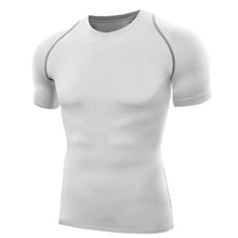 Men T Shirts Tops Tights Fitness Base Layer Tops Short Sleeve O-Neck Compression T Shirts S-XXL J4U66