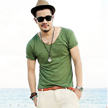 Men's tops v-neck t shirts shorts Sleeve impressive Style Casual T-shirt 5 Color Y4 J4U66