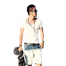 Men's tops v-neck t shirts shorts Sleeve impressive Style Casual T-shirt 5 Color Y4 J4U66