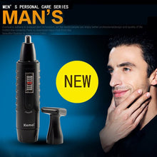 mens ear nose hair face neck eyebrow beard 2 in 1 trimmer men hair shaverclipper remover J4U66