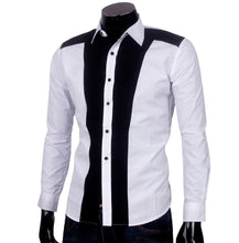 Mens Slim fit Fashion Famous Design Business Mens Casual Long Sleeve Slim Tops turndown collar Shirt Quality 2 Colors J4U66