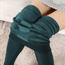 Plus Size Cashmere Leggings Girls Casual Warm Bright Velvet Knitted Thick Slim Legging Super Elastic J4U66