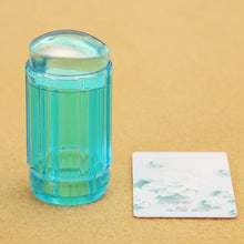 Transparent Nail Art Stamping Stamper Scraper Set 2.8cm Clear Jelly Nail Polish Stamp Manicure Tools J4U66