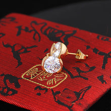 famous earring elegant 18k plated gold romantic crystal stud earrings for women weddings earrings jewelry J4U66