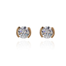 famous earring elegant 18k plated gold romantic crystal stud earrings for women weddings earrings jewelry J4U66