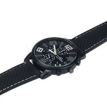Luxury Brand Men Stainless Steel Sports Watches Analog Quartz Wristwatches rubber strap relogio masculino J4U66