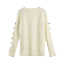 sweater women knitted pullover long sleeves hollow jumper top sweater blusas J4U66