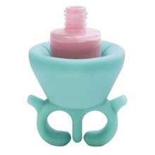 Top Flexible Durable Wearable Ssilicone Nail Polish Bottle Rack Fit All Fingers Nail Beauty Paint  J4U66