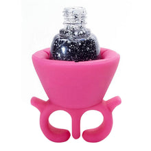 Top Flexible Durable Wearable Ssilicone Nail Polish Bottle Rack Fit All Fingers Nail Beauty Paint  J4U66