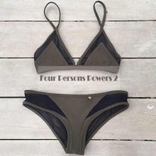 women bandage bikini set push up padded bra elastic swimsuit bathing swimwear k23 J4U66