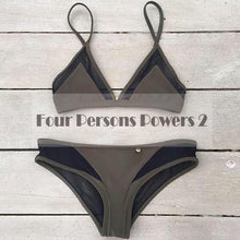 women bandage bikini set push up padded bra elastic swimsuit bathing swimwear k23 J4U66