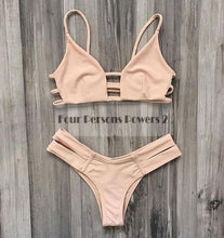 women bandage bikini set push up padded bra swimsuit bathing padding bathing suit beachwear maillot de bain c0 J4U66