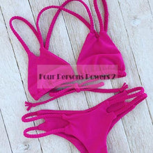 women bandage bikini set push up padded bra swimsuit bathing padding bathing suit beachwear maillot de bain c0 J4U66