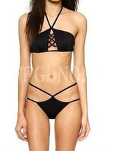 women bandage bikini set push up padded bra swimsuit bathing swimwear k0 J4U66