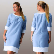 Dress Loose Floral Printed Big Size S-XXL Long Sleeves O-Neck Dress for vestidos J4U66