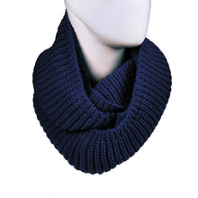 Women's Warm Infinity 2 Circle Cable Knit Long Scarf Cowl Neck Shawl & J4U66