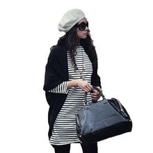 cardigan women casual knitted sweater long batwing sleeve cape poncho coat thin outwear women tops blusas J4U66