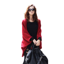cardigan women casual knitted sweater long batwing sleeve cape poncho coat thin outwear women tops blusas J4U66