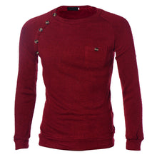 Fashion Brand Casual Sweatshirts O-Neck Striped Slim Fit Knittmens Pullovers Men Pullover Men M-XXL J4U66