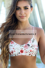 beach sexy women vest bikinis set beach swimsuit swimwear print push up bathing suit white fresh girl J4U66