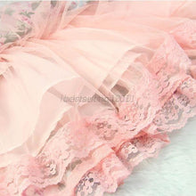 New Children Kids Girls Floral Lace Tutu Skirts Baby Flower Princess Party Mini Skirt J4U66