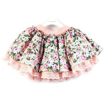 New Children Kids Girls Floral Lace Tutu Skirts Baby Flower Princess Party Mini Skirt J4U66