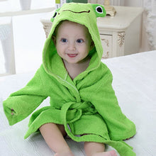 New Cotton Hooded Animal Baby Bath Robe Cartoon Warm Towel Character Kids Bathrobe Infant Towels J4U66
