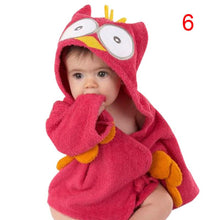 New Cotton Hooded Animal Baby Bath Robe Cartoon Warm Towel Character Kids Bathrobe Infant Towels J4U66