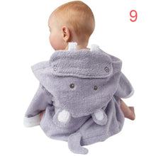 New Cotton Hooded Animal Baby Bath Robe Cartoon Warm Towel Character Kids Bathrobe Infant Towels J4U66