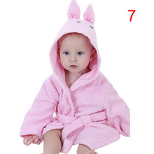 New Cotton Hooded Animal Baby Bath Robe Cartoon Warm Towel Character Kids Bathrobe Infant Towels J4U66