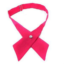 Adjustable Bowtie/ Men'sWomen's Cross Tie/ Wedding Bowtie J4U66