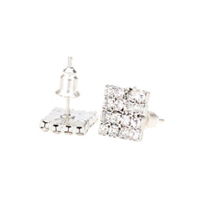 design elegant jewelry rhinestone square stud earrings for women vintage crystal earrings brincos J4U66