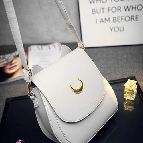 Fashion Crescent Pattern Women Ladies Leather Handbag Crossbody Shoulder Bag bolsas feminina J4U66