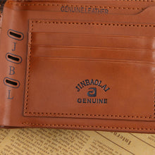 Fashion Men Brown Billfold Coffee Leather Wallet Credit Card Men Purse Clutch Bifold Mini Wallets  J4U66