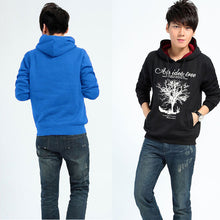 men hoodies tree letter print long sleeve casual men sweatshirt pullover tops blusas black J4U66