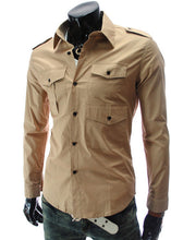 Fashion Mens Luxury Long Sleeve Casual Slim Fit Stylish Dress Shirts Mens shirts for Lovers Camisetas Tops J4U66