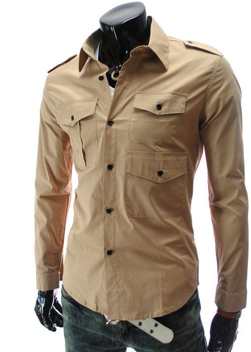 Fashion Mens Luxury Long Sleeve Casual Slim Fit Stylish Dress Shirts Mens shirts for Lovers Camisetas Tops J4U66