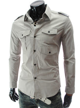 Fashion Mens Luxury Long Sleeve Casual Slim Fit Stylish Dress Shirts Mens shirts for Lovers Camisetas Tops J4U66