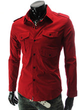 Fashion Mens Luxury Long Sleeve Casual Slim Fit Stylish Dress Shirts Mens shirts for Lovers Camisetas Tops J4U66