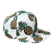 pineapple fruit pattern hat ladies snap back flat cap men women basketball hip hop leisure baseball caps J4U66
