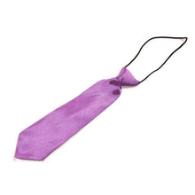 School Boys Children Kids Baby Wedding Solid Colour Elastic Tie Necktie J4U66