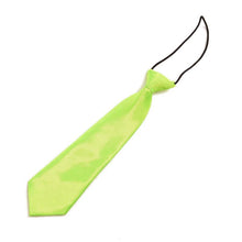 School Boys Children Kids Baby Wedding Solid Colour Elastic Tie Necktie J4U66