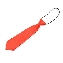 School Boys Children Kids Baby Wedding Solid Colour Elastic Tie Necktie J4U66