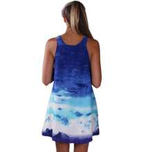 New Fashion Sexy Women's Casual Print Sundress Sleeveless Short Mini Dress  J4U66