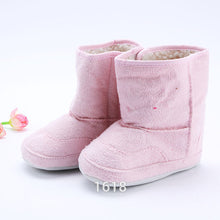 Super Warm Baby Ankle Snow Boots Infant Shoes Pink Khaki Antiskid Keep Warm Baby Shoes First Walkers J4U66