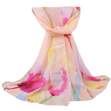 women bohemian chiffon scarf print long shawl sun block beach pashmina elegant thin scarf ladies foulard J4U66