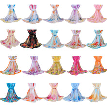 women bohemian chiffon scarf print long shawl sun block beach pashmina elegant thin scarf ladies foulard J4U66