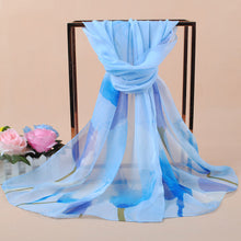 women bohemian chiffon scarf print long shawl sun block beach pashmina elegant thin scarf ladies foulard J4U66
