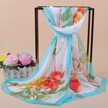women bohemian chiffon scarf print long shawl sun block beach pashmina elegant thin scarf ladies foulard J4U66