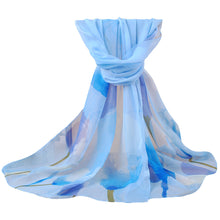 women bohemian chiffon scarf print long shawl sun block beach pashmina elegant thin scarf ladies foulard J4U66